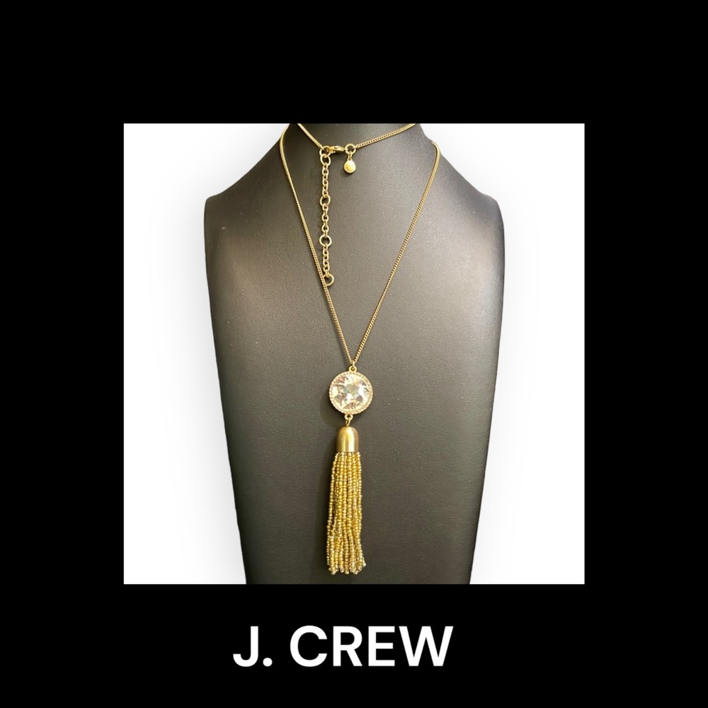 J. Crew Golden Tassel Necklace - Picture 1 of 7